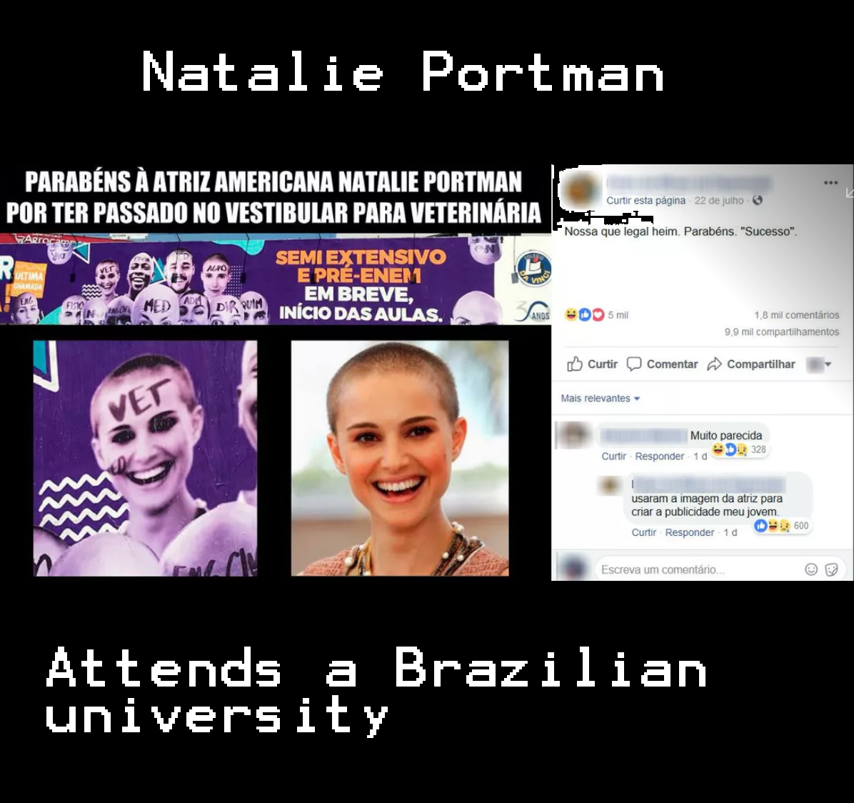 Natali attends a Brazilian university