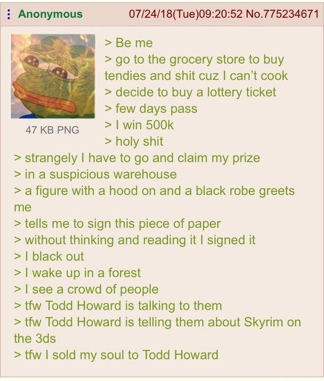 winning the lottery