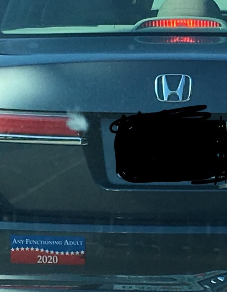 This bumper sticker