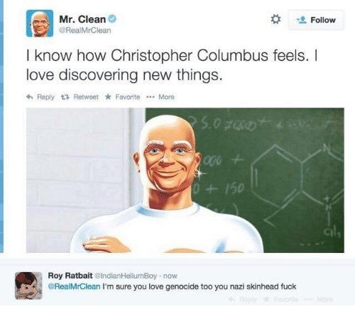 Mr Clean is a scumbag