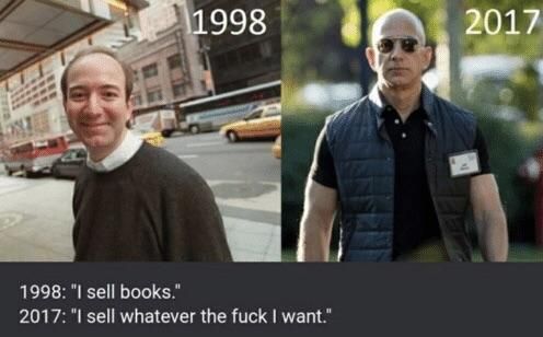 Amazon’s Jeff Bezos has changed changed quite a bit