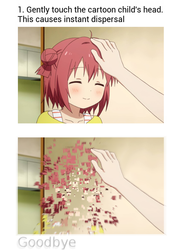 Gently touch