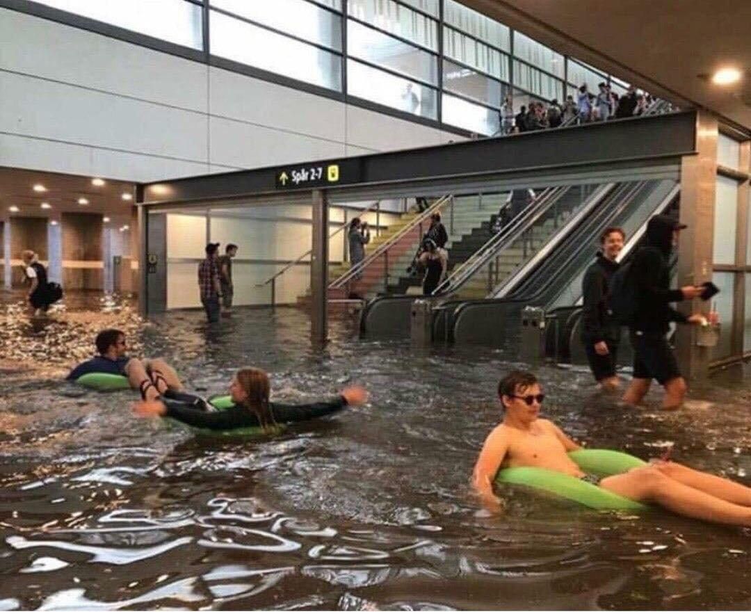 The fourth largest city of Sweden, Uppsala, is currently flooded. The Swedes aren’t that concerned