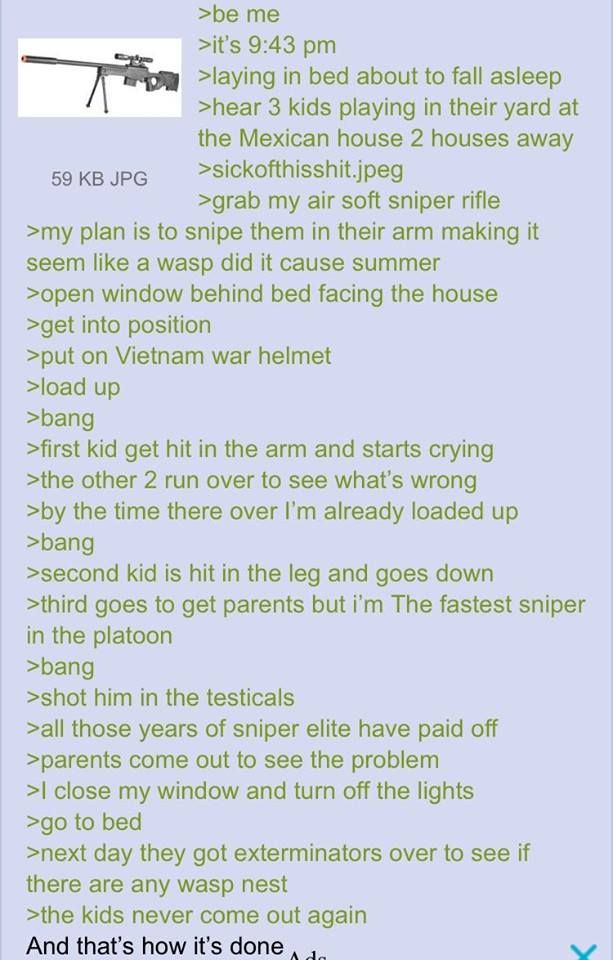 Anon is a sniper