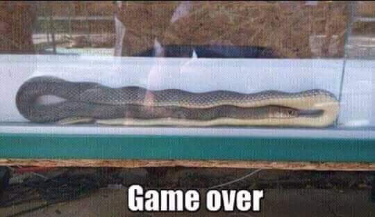 Its game over