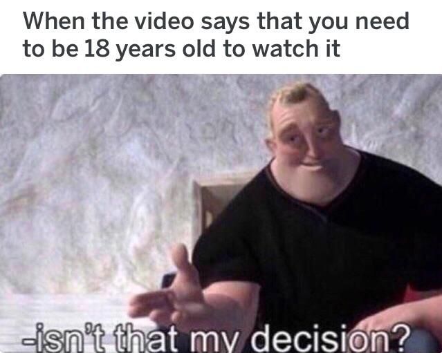 You can't tell me what to do