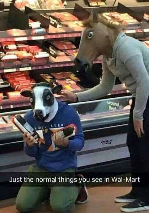 Just a normal day in Walmart