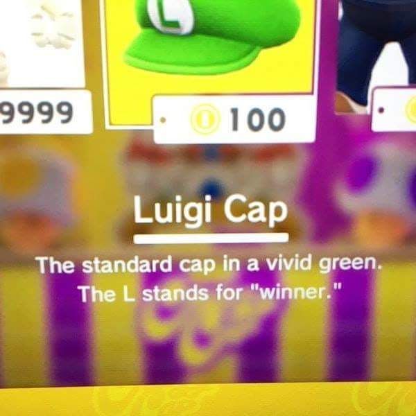Luigi wins by doing nothing