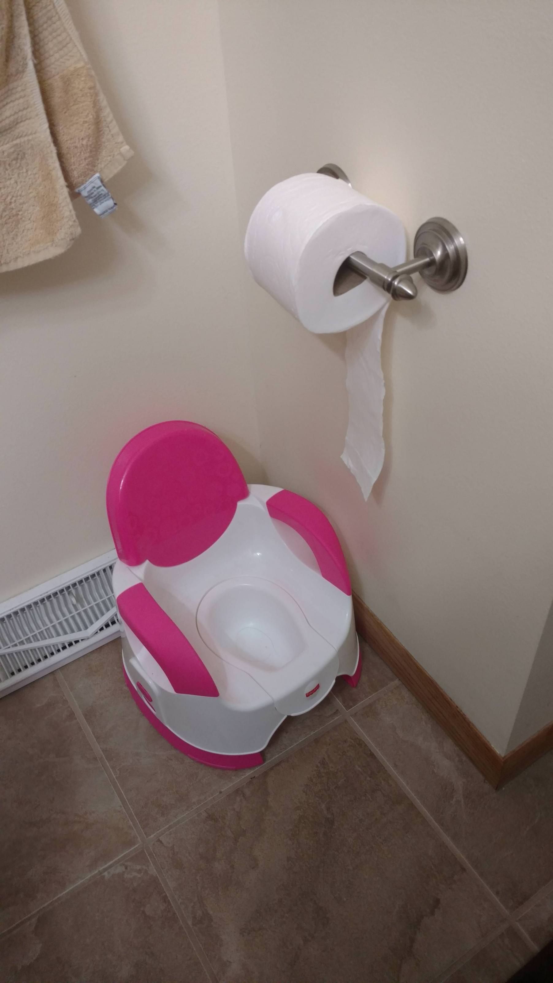 My toddler changed her first toilet paper roll all on her own tonight. We take her to the orphanage first thing in the morning.