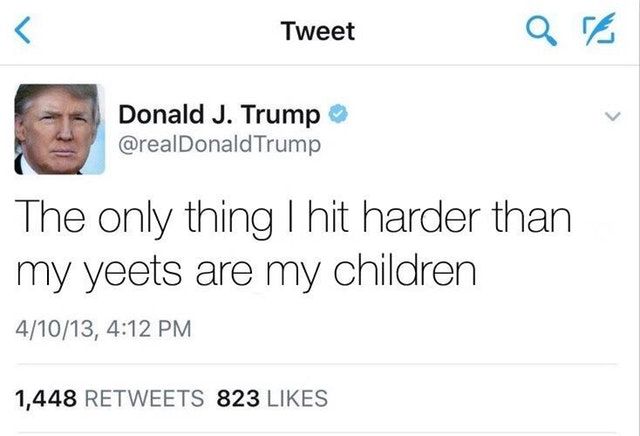 You should also yeet the children