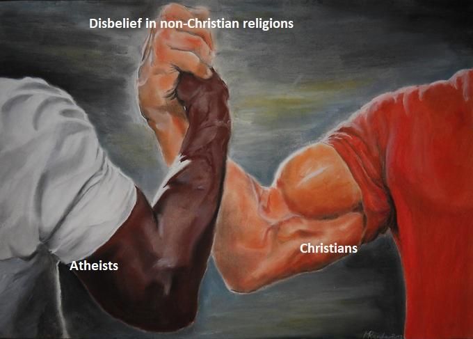 Theist: someone who believes 99.975% of religions are wrong