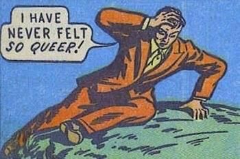 When you accidentally look at your d!ck in the shower