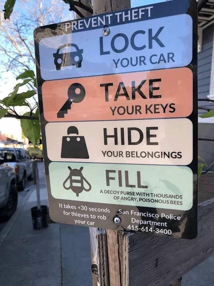 To prevent theft