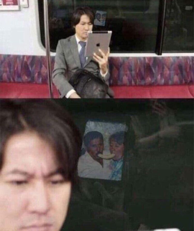 Never browse memes in public