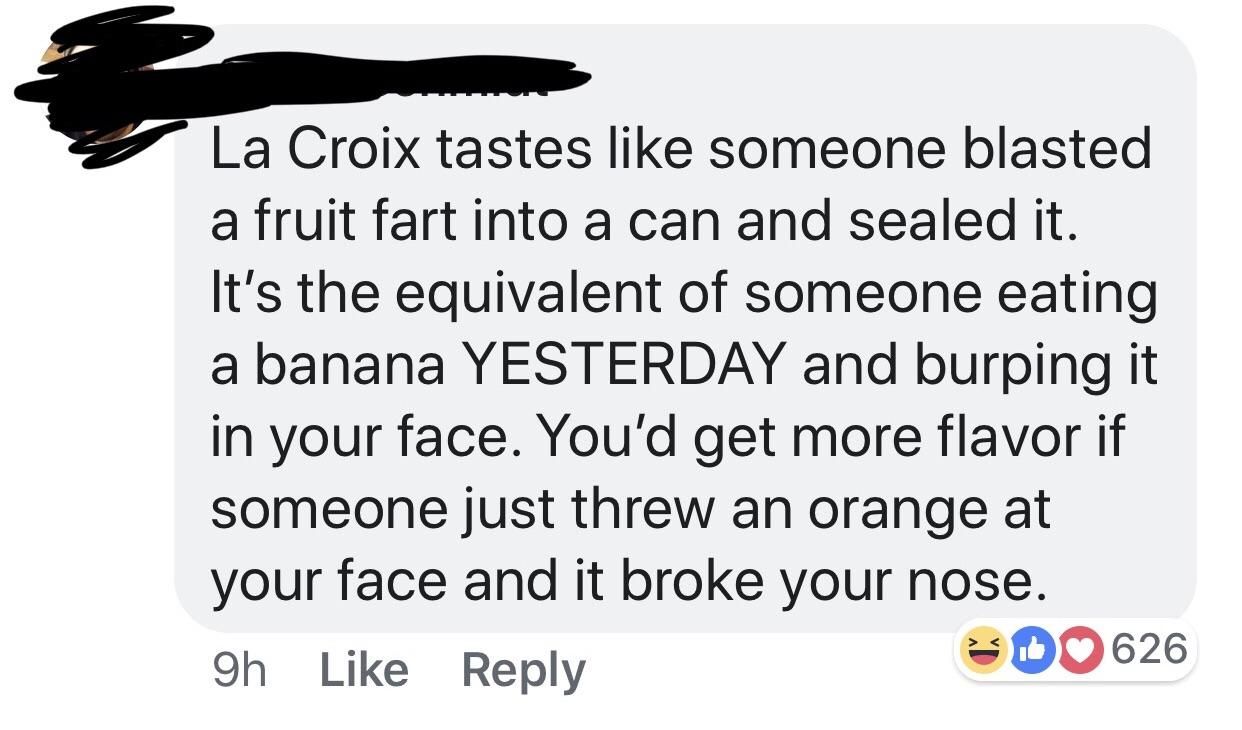La Croix: Fruit farts in a can