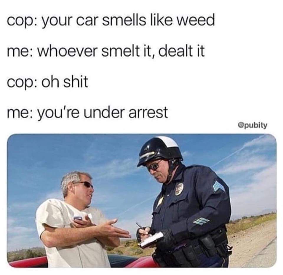 You're under arrest