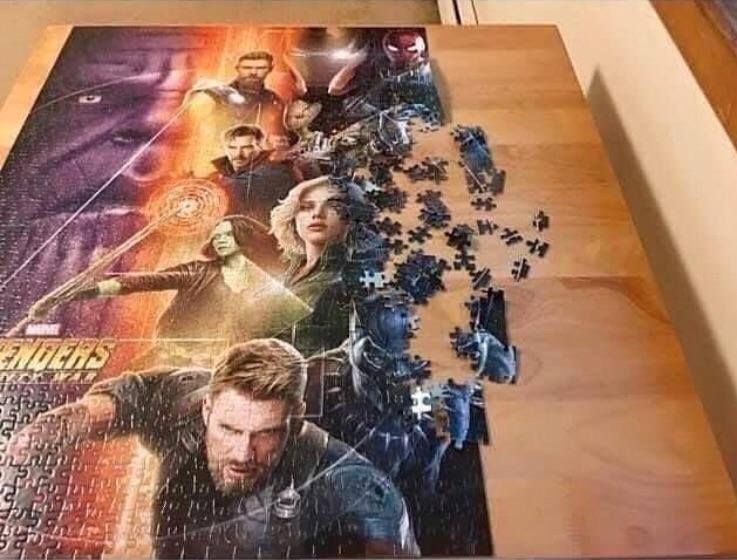 Finished my 'Avengers' puzzle today!