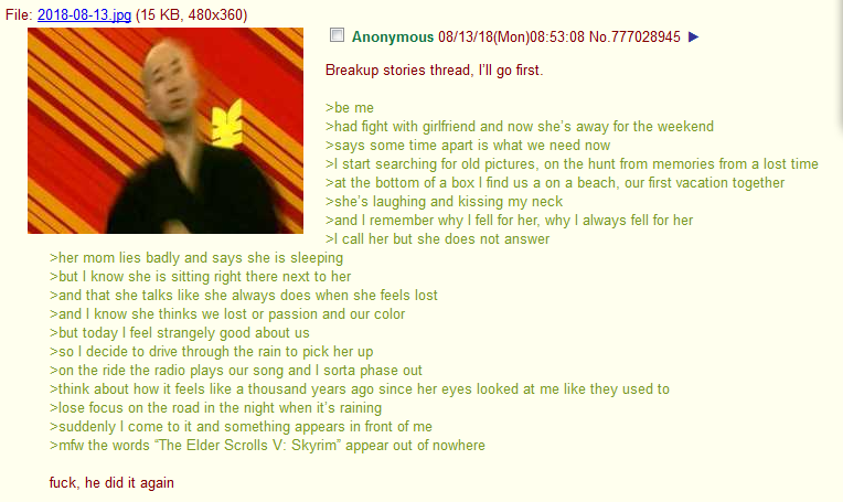 Anon has a breakup