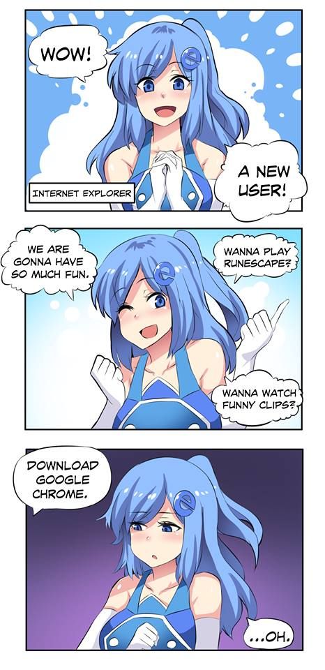 Sorry Internet Explorer
