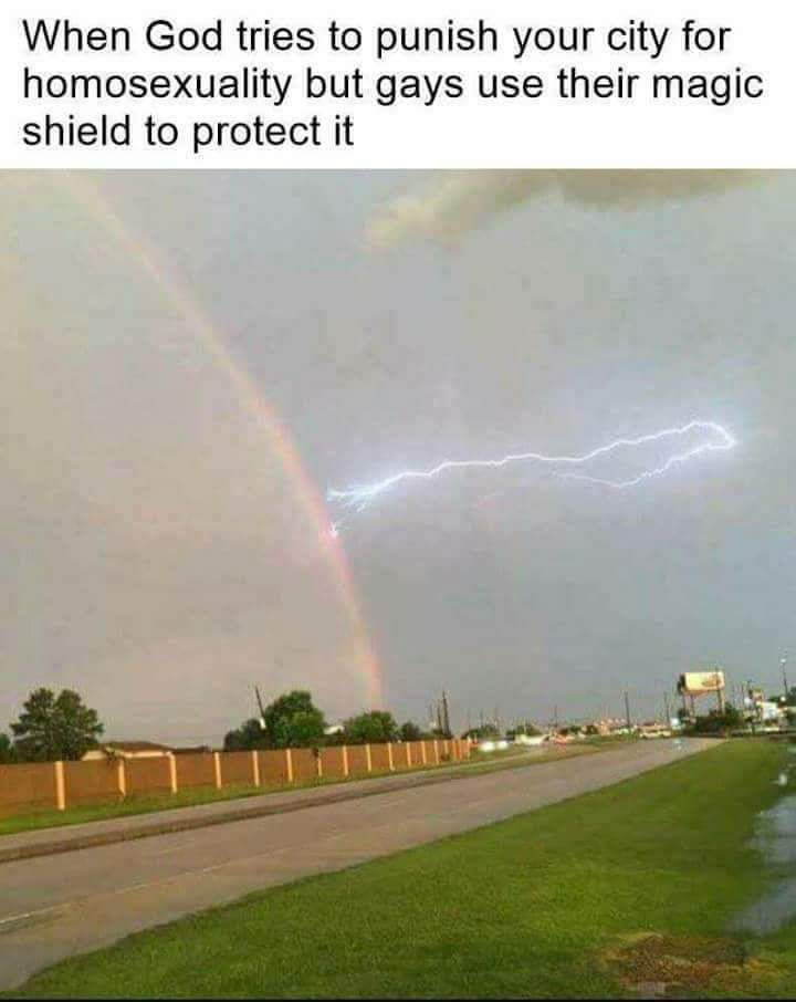 ...magic gay shield, thank you internet