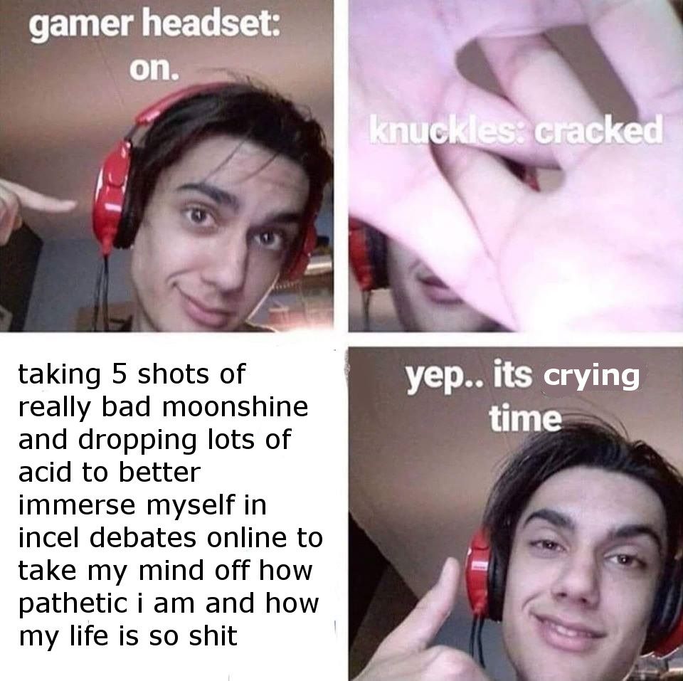 this guy looks like a typical incel
