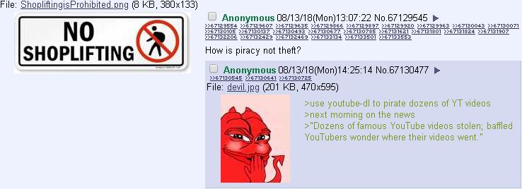 Anon ponders about piracy