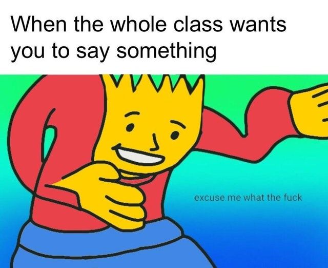 Excuse me