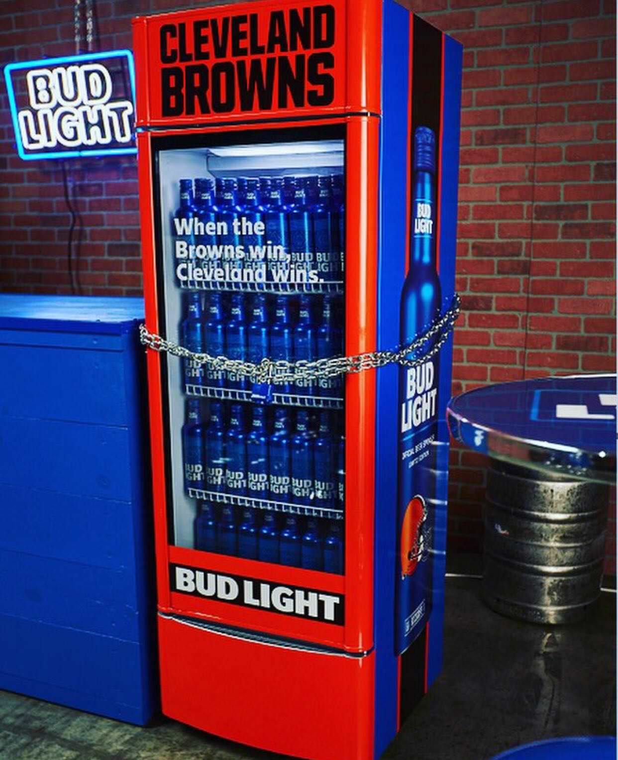 Bud Light Placing ‘Victory Fridges’ In Cleveland Bars, Free Beer For Everyone When Browns Win First Game Since 2016