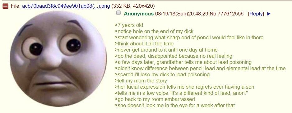 Anon thinks he has lead poisoning