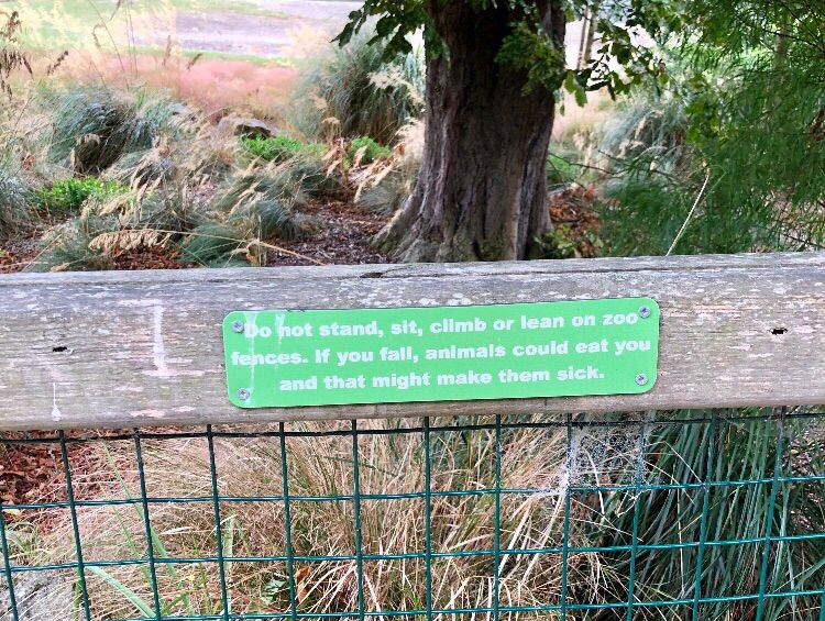This zoo has its priorities in order