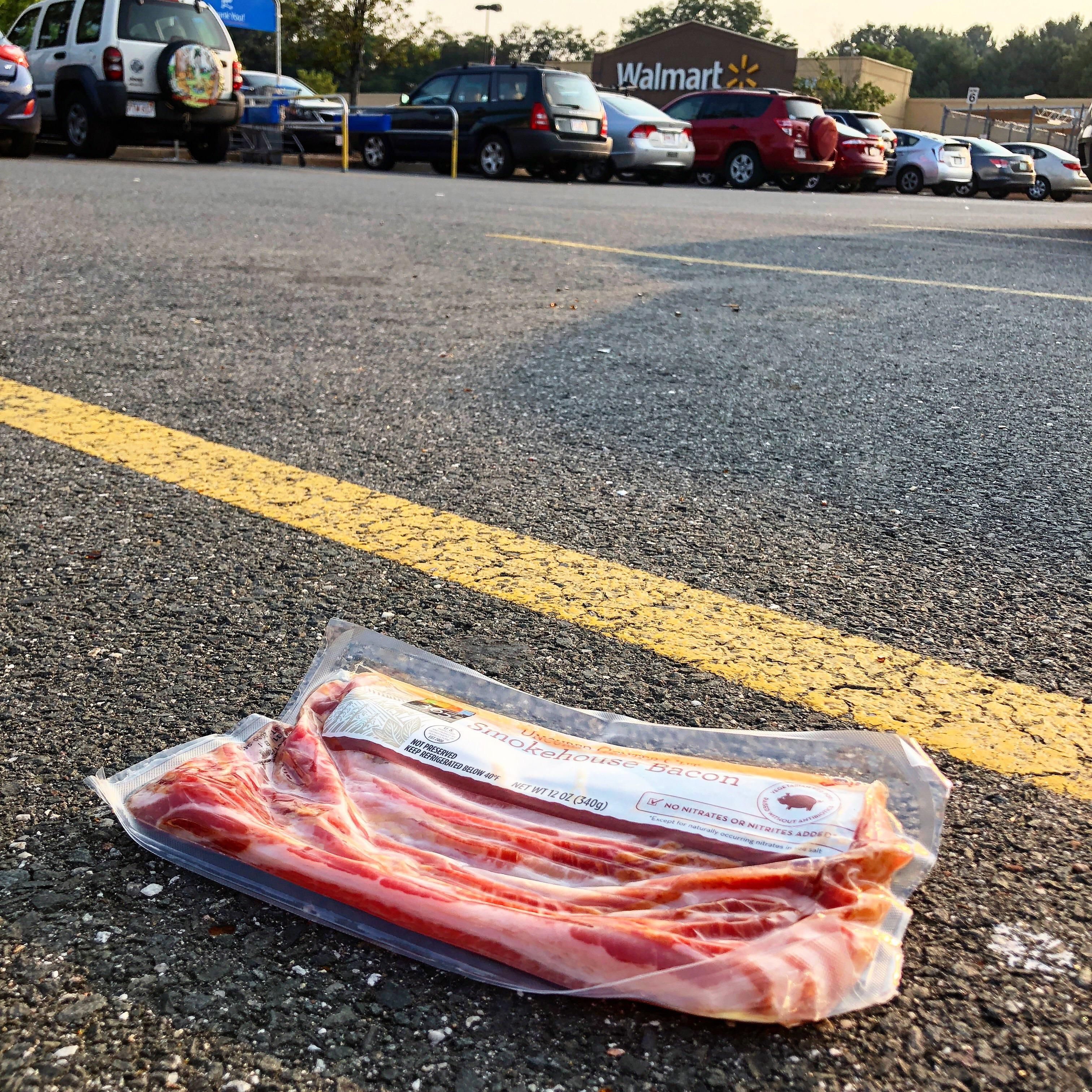 Someone failed to bring home the bacon.