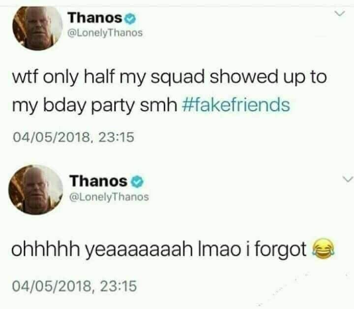 Thanos is Savage