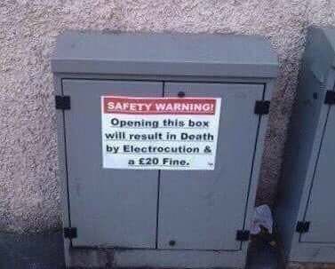 Brilliant safety warning in Ireland