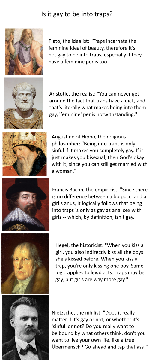 You ever post philosopher memes just to flex on the sophist nibbas?