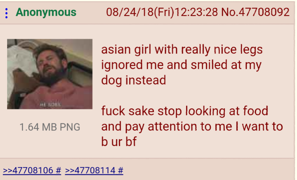 Anon sees a grill with nice legs