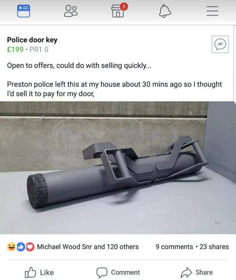 Police door key