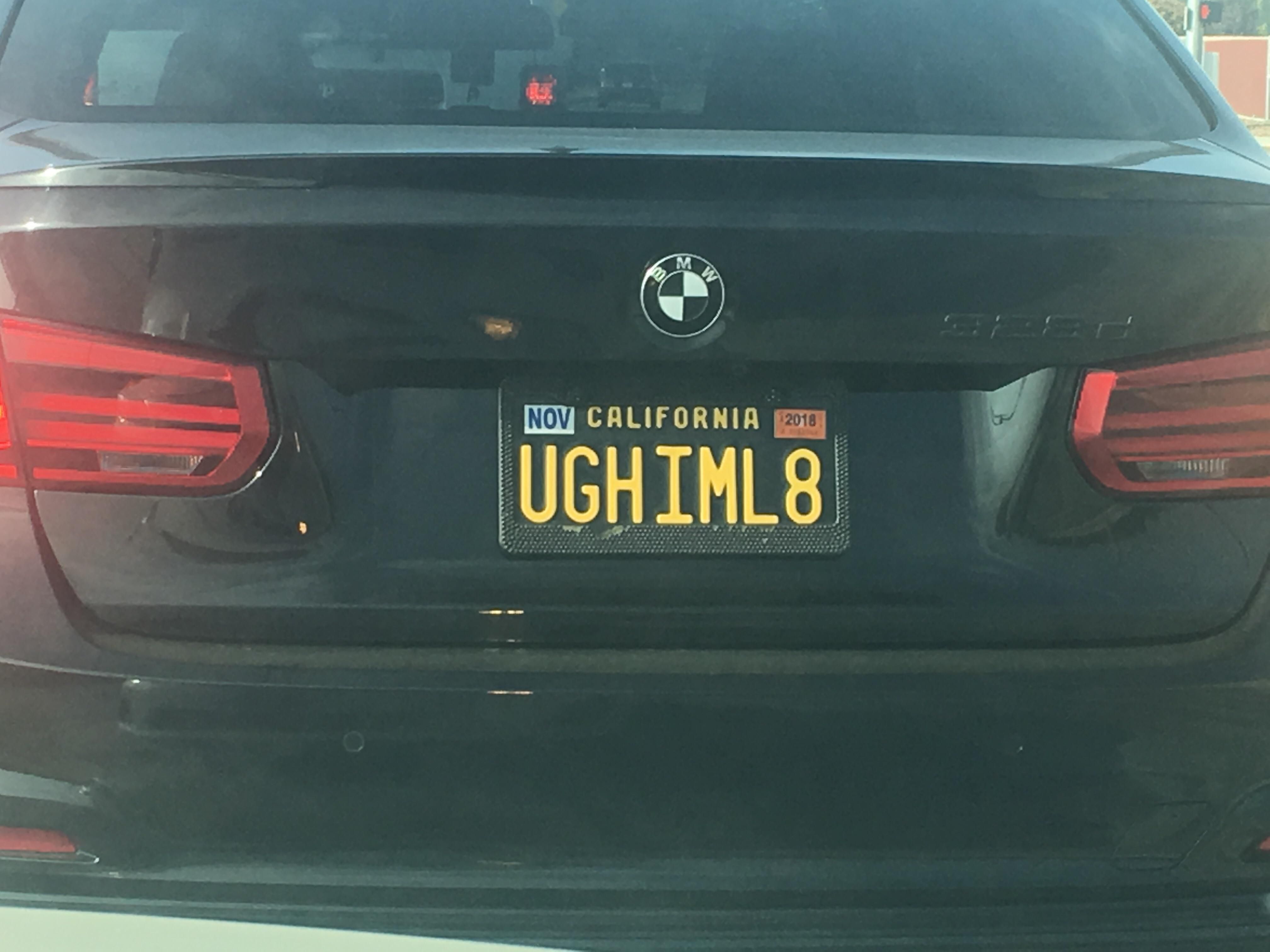 This license plate I found