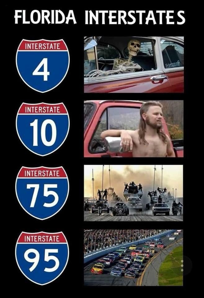 Florida Interstates in a Nutshell