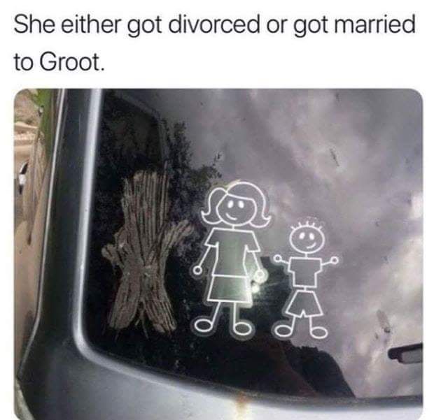 Now we know where groot went . . .