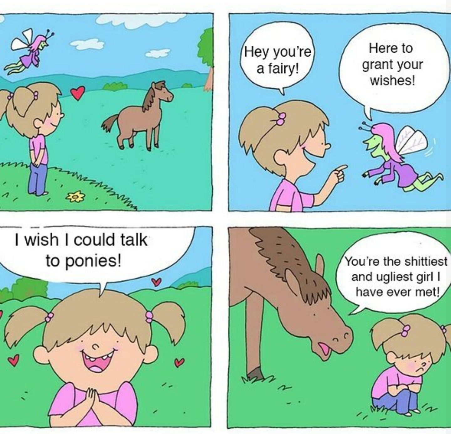 Mean pony