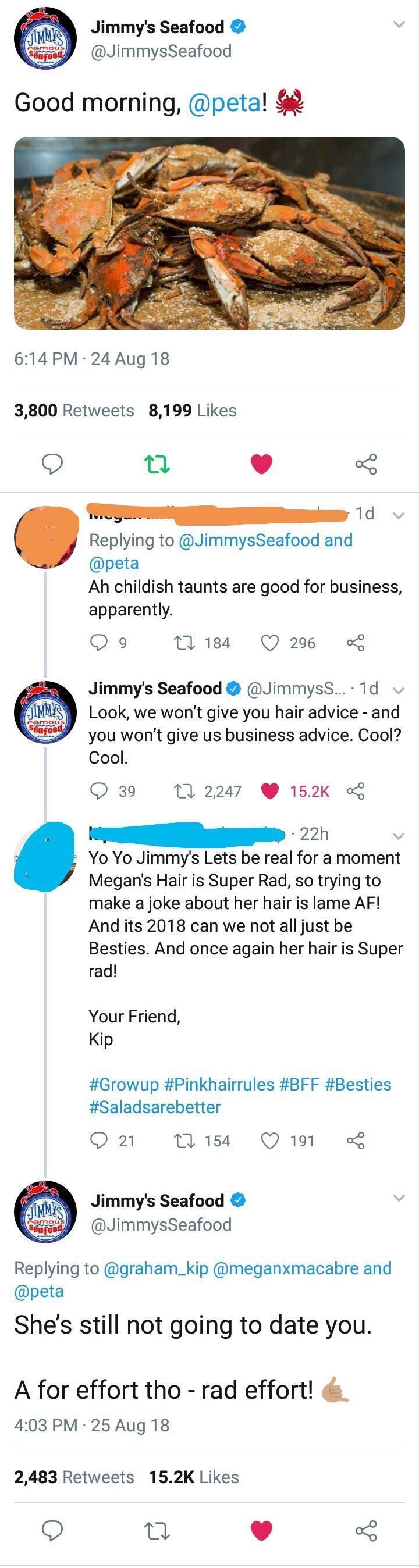 Jimmy’s Seafood has quite possibly the most savage twitter out there