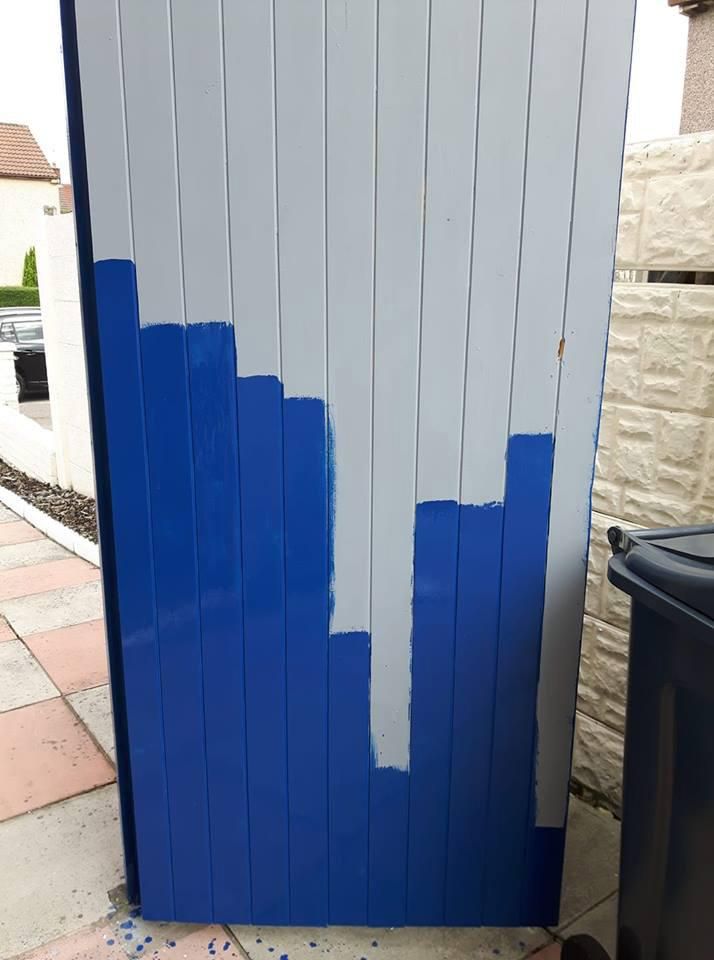 Bar chart of how much door I've painted.
