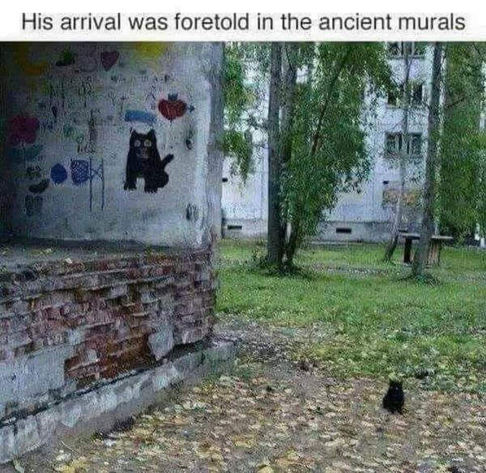 His arrival was foretold in the ancient murals.