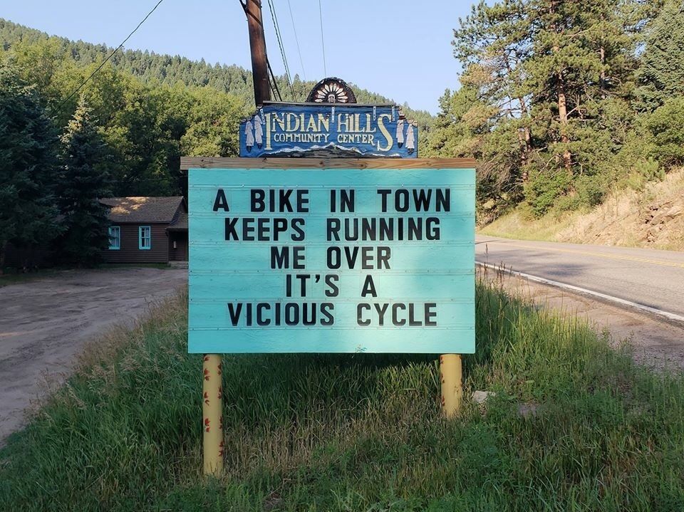People don't run over people, bikes do