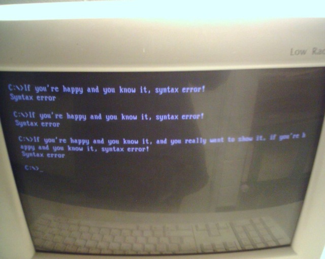 Syntax error!