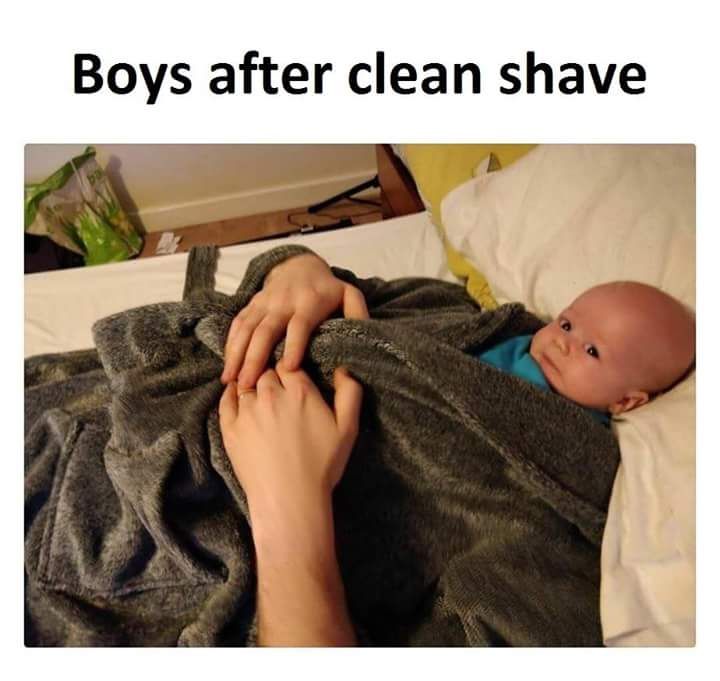 Boys After Clean Shave!!