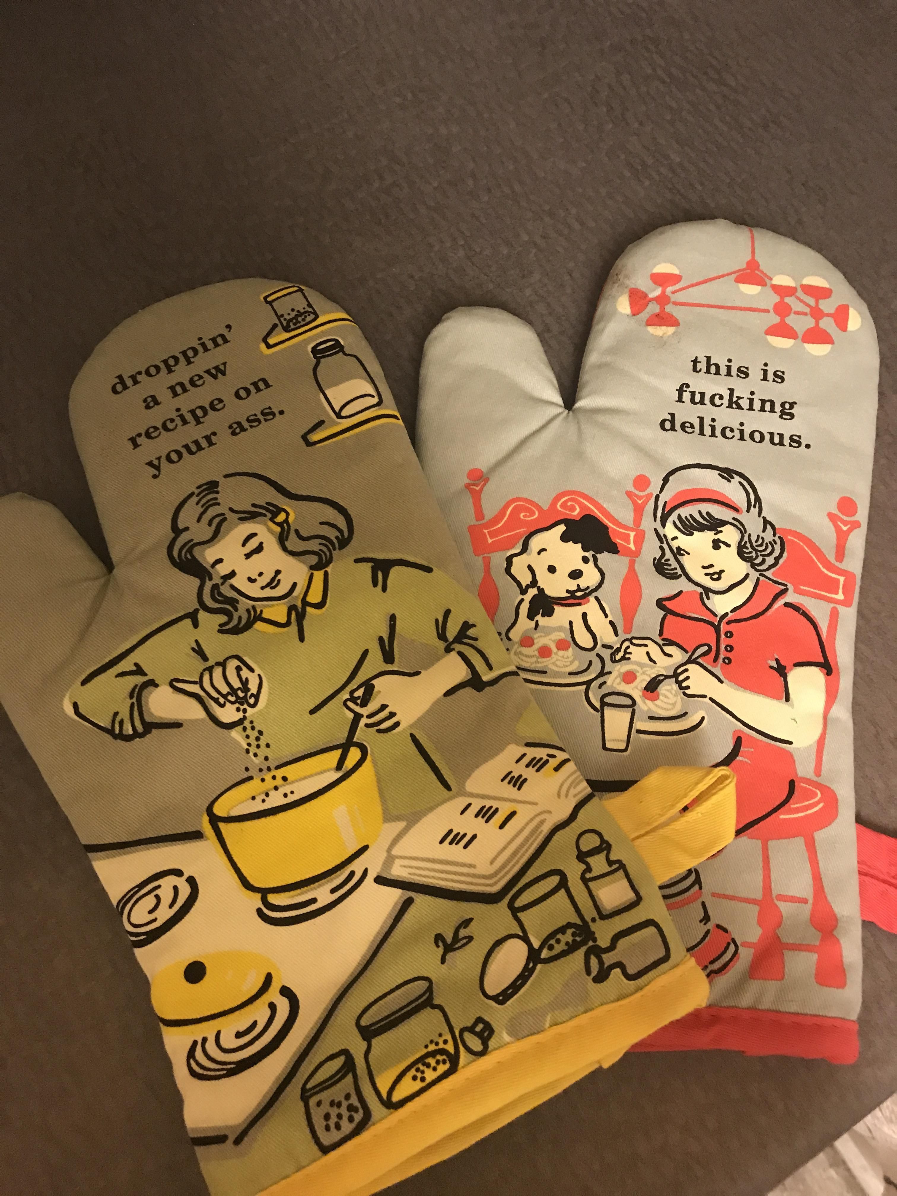 My oven mits for culinary school