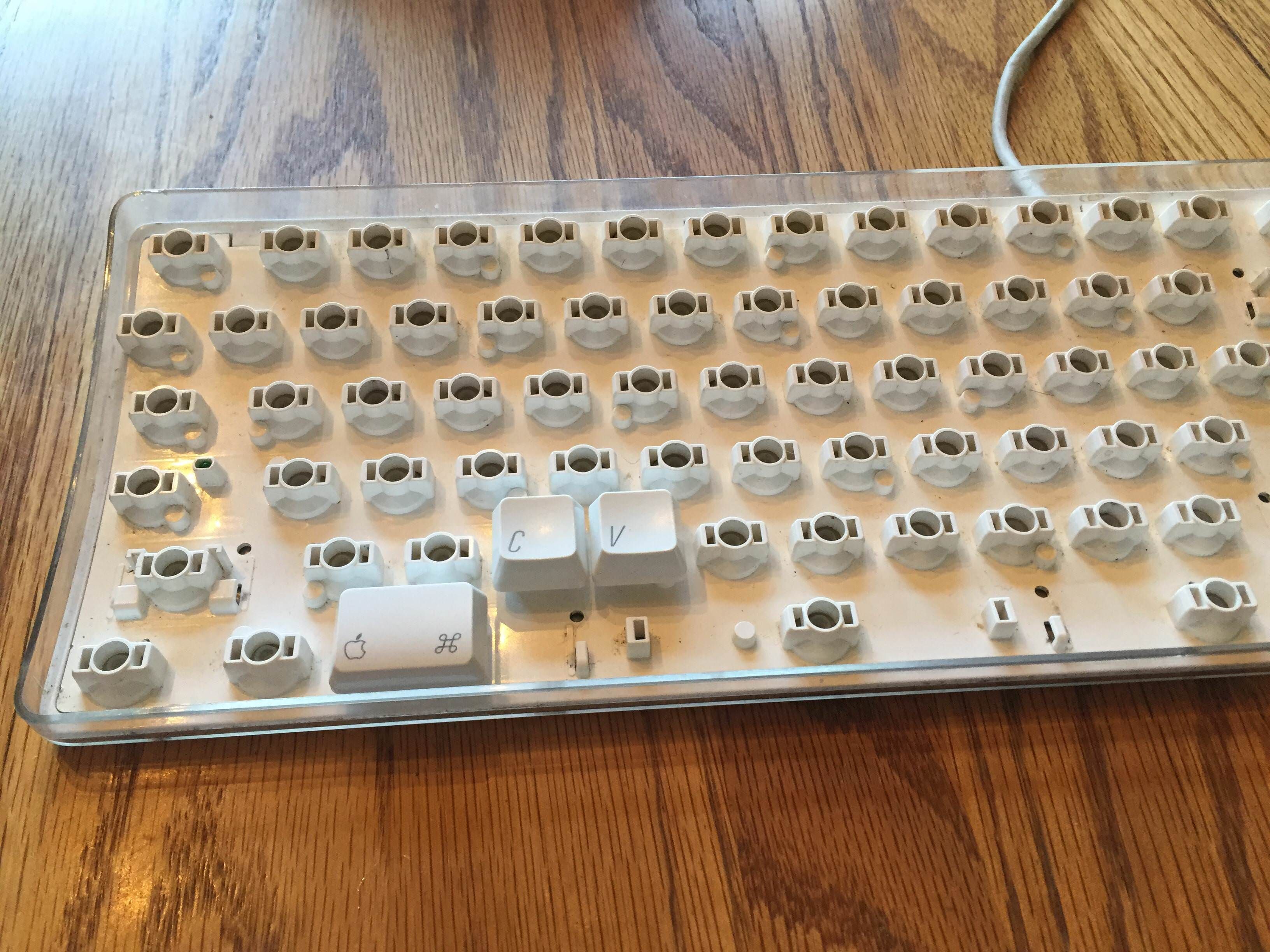 A keyboard from the BuzzFeed office.