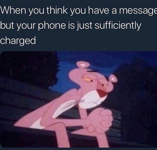 At least my phone is charged