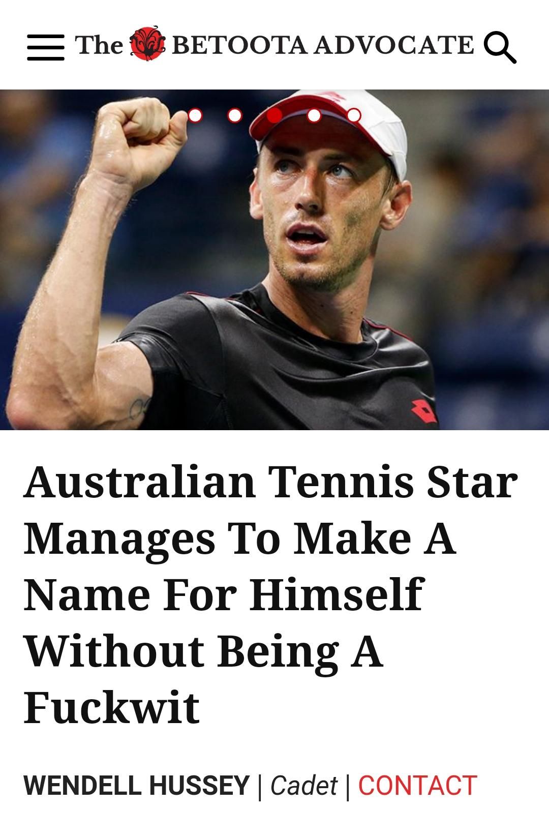 Headline of Australia's best news site.